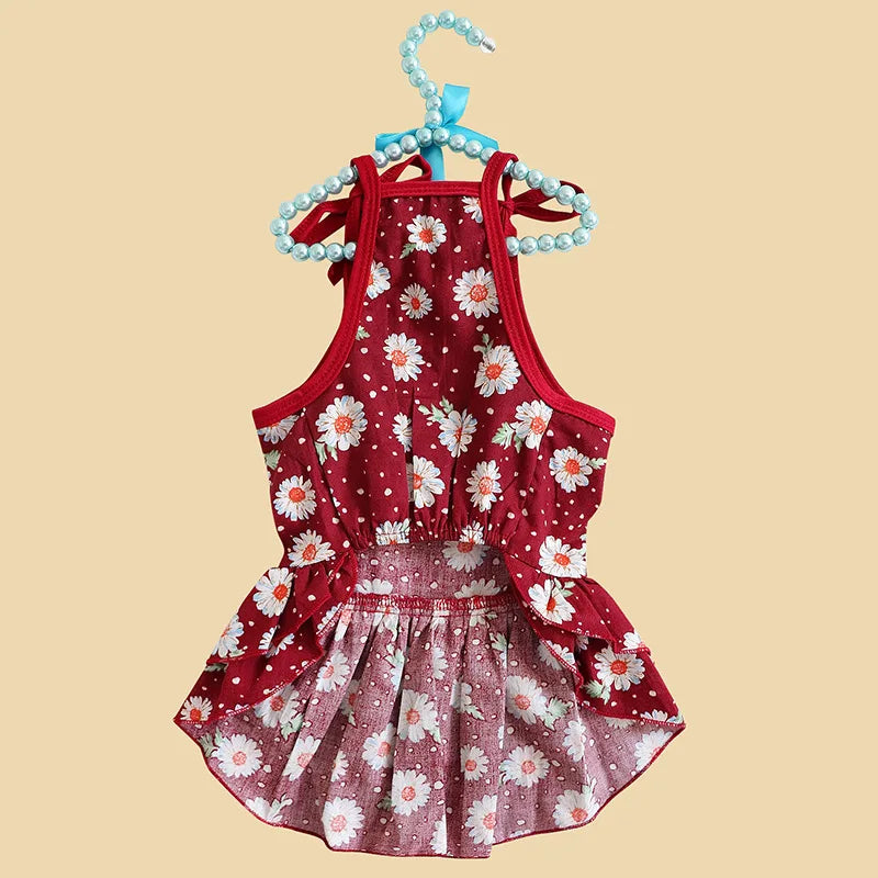 Cute Fashion Summer Pet Clothes, Floral - MyPetDollar.com