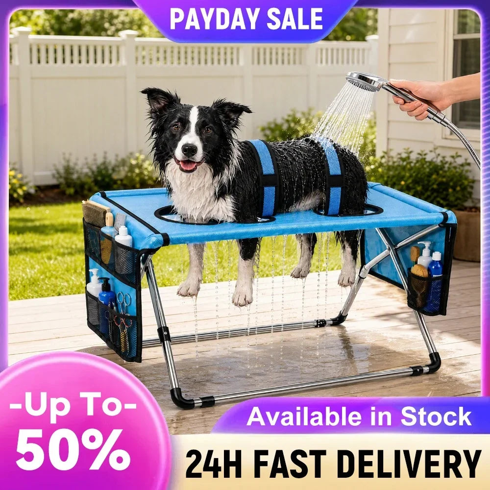 Folding Pet Grooming Hammock Quick Drying - MyPetDollar.com