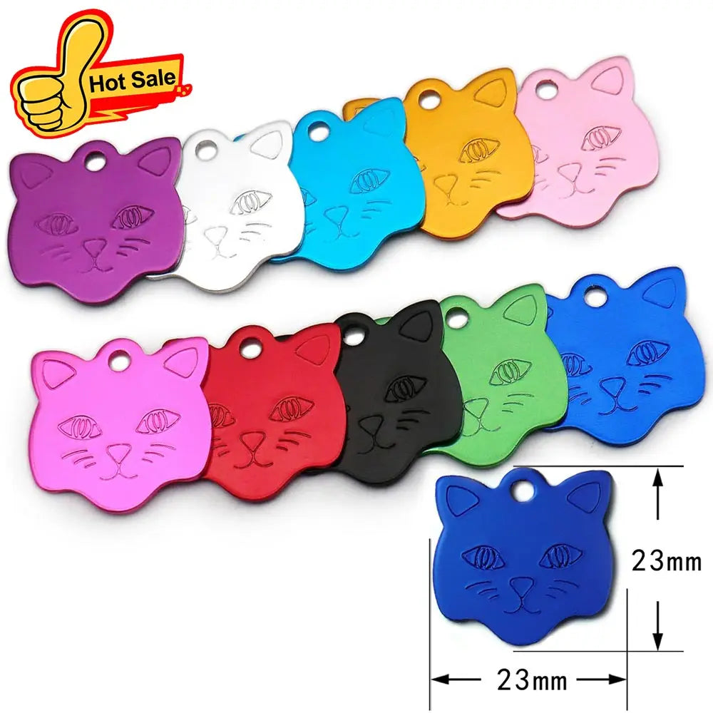 Random Mix 100pcs Aluminum Blank ID Tag - MyPetDollar.com