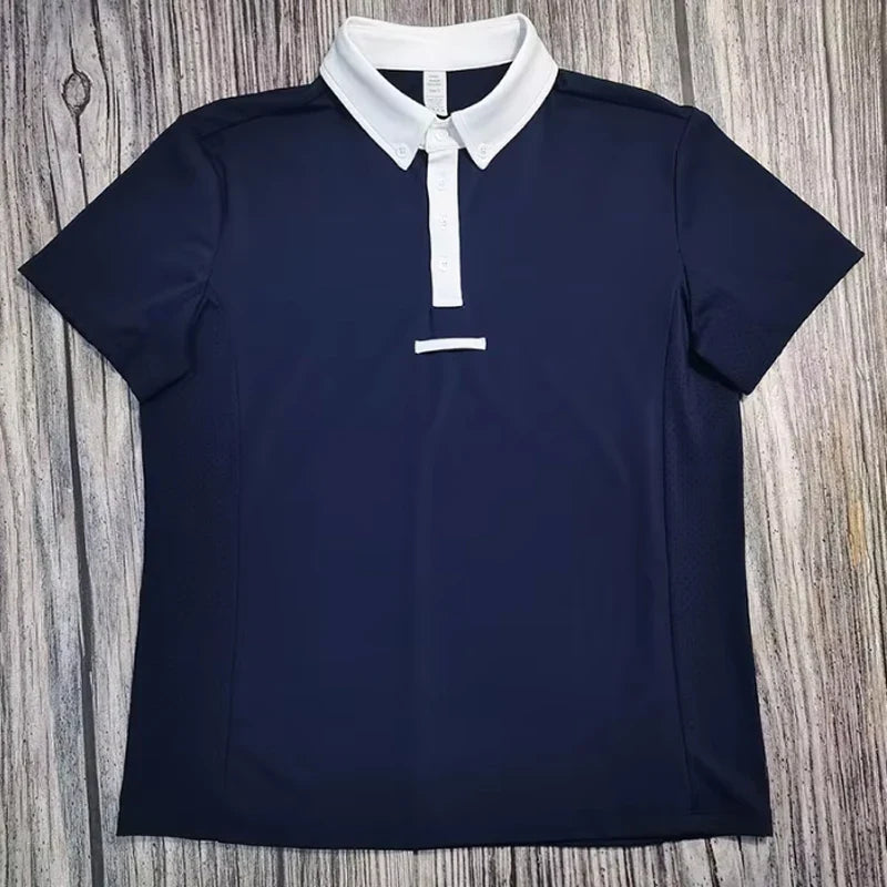 MXLLINA Mens Equestrian Short Sleeve - MyPetDollar.com
