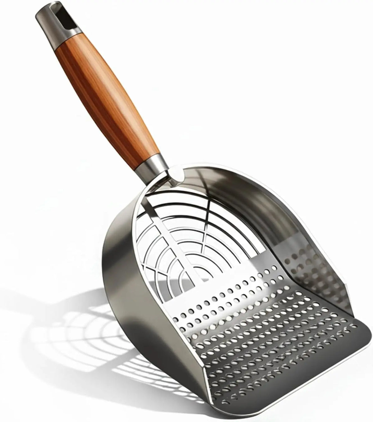 Cat Litter Scoop Stainless Steel Shovel Long Handle Pet