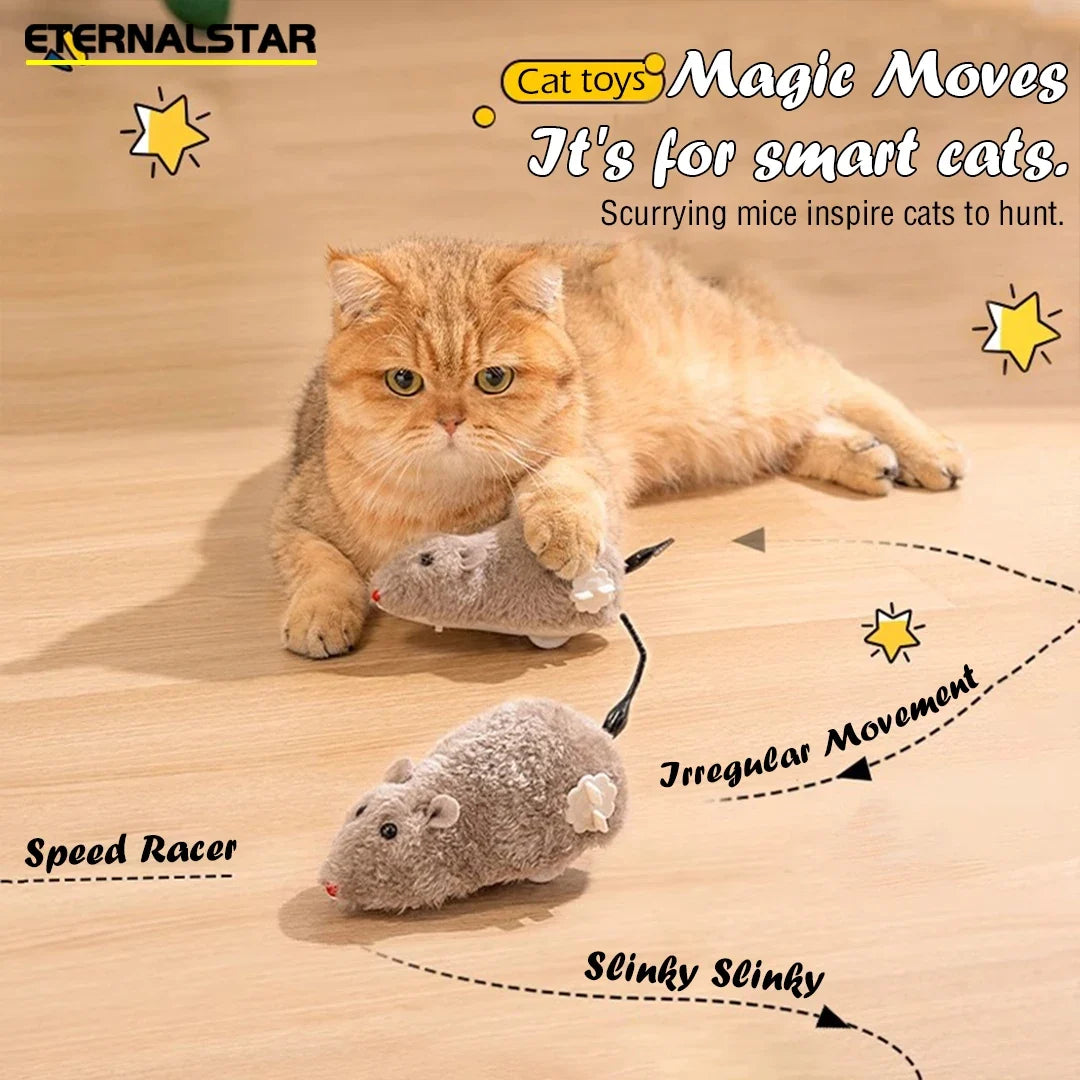 Cat Toys Clockwork Simulation Mouse No - MyPetDollar.com