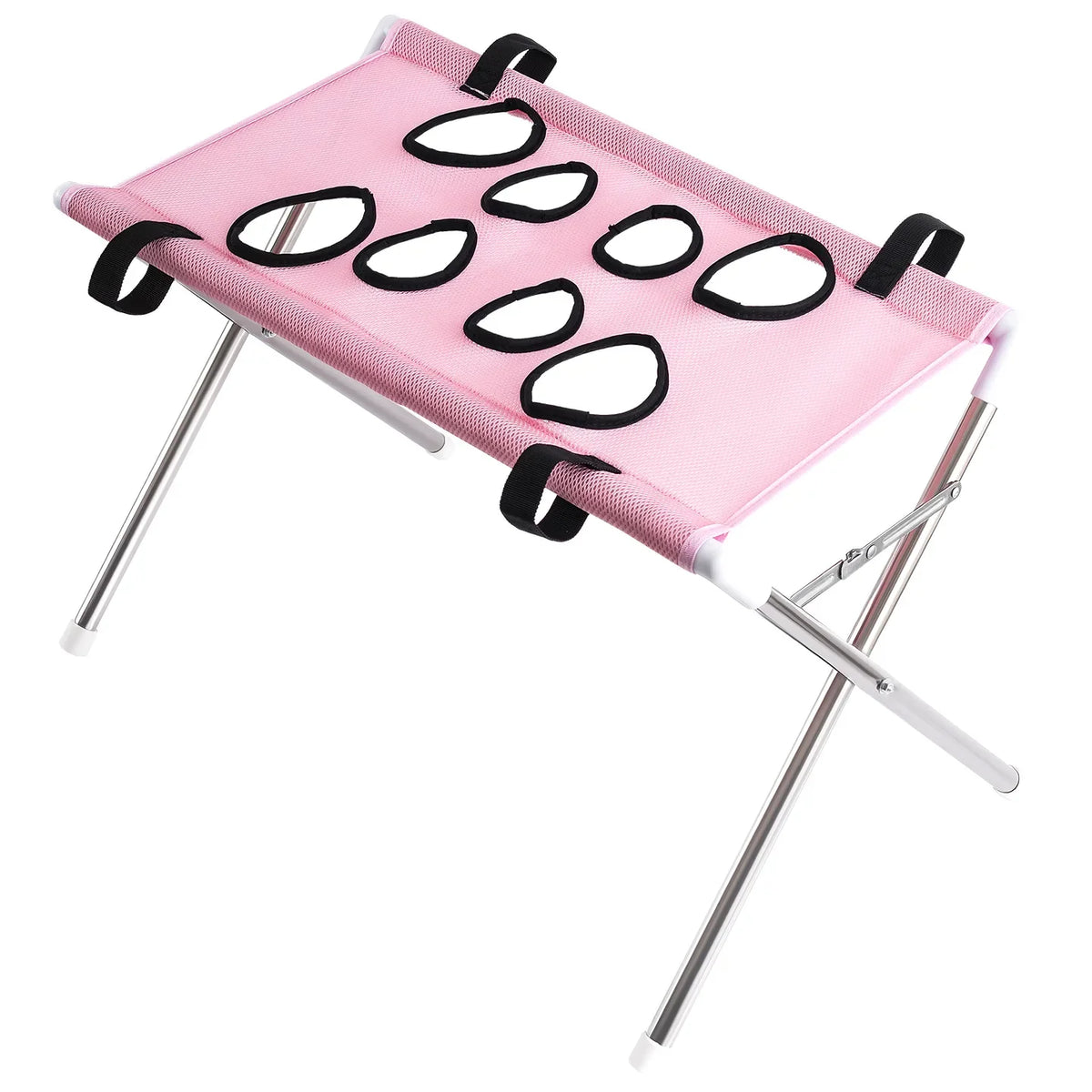 Stainless Steel Portable Pet Beauty Hammock Stand – 6 Colors