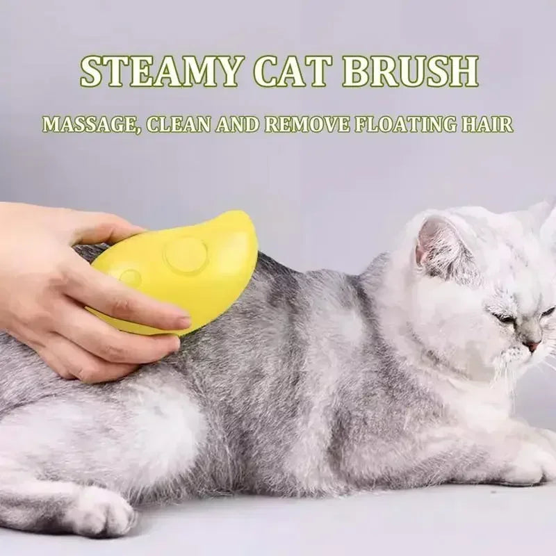 Dog Cat Steamy Brush Steam Brush Electric - MyPetDollar.com