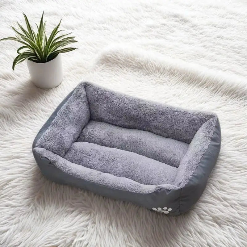 Pet Mattress Gray Soft Dog Bed Warm Sleeping - MyPetDollar.com