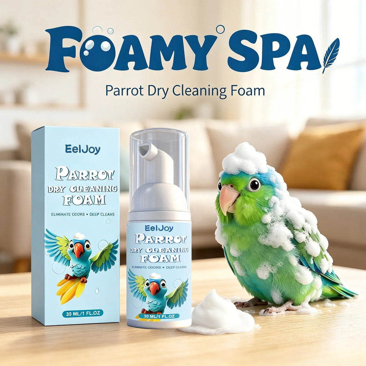 Parrot Dry Cleaning Foam No Rinse Bird - MyPetDollar.com