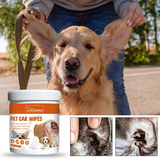 Pet Ear Wipes Gentle Ear Cleaning Wipes - MyPetDollar.com
