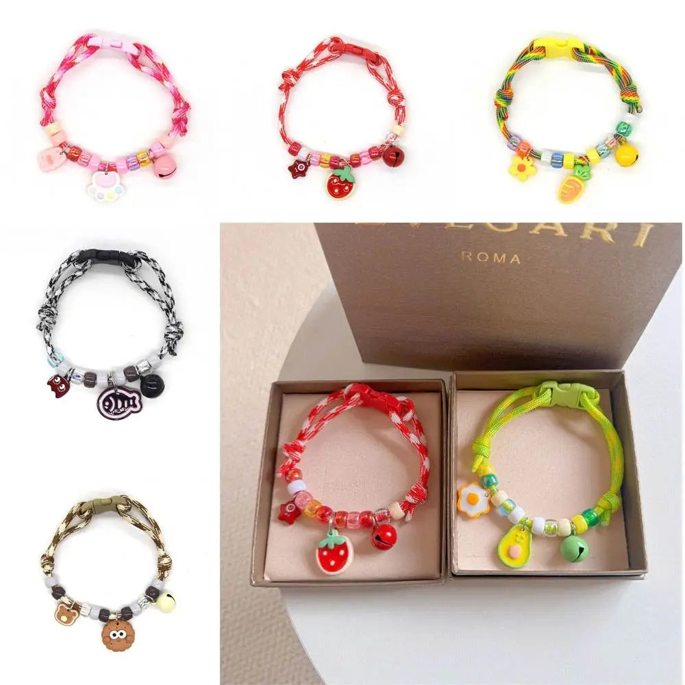 Cute Colorful Pet Necklace Braided - MyPetDollar.com
