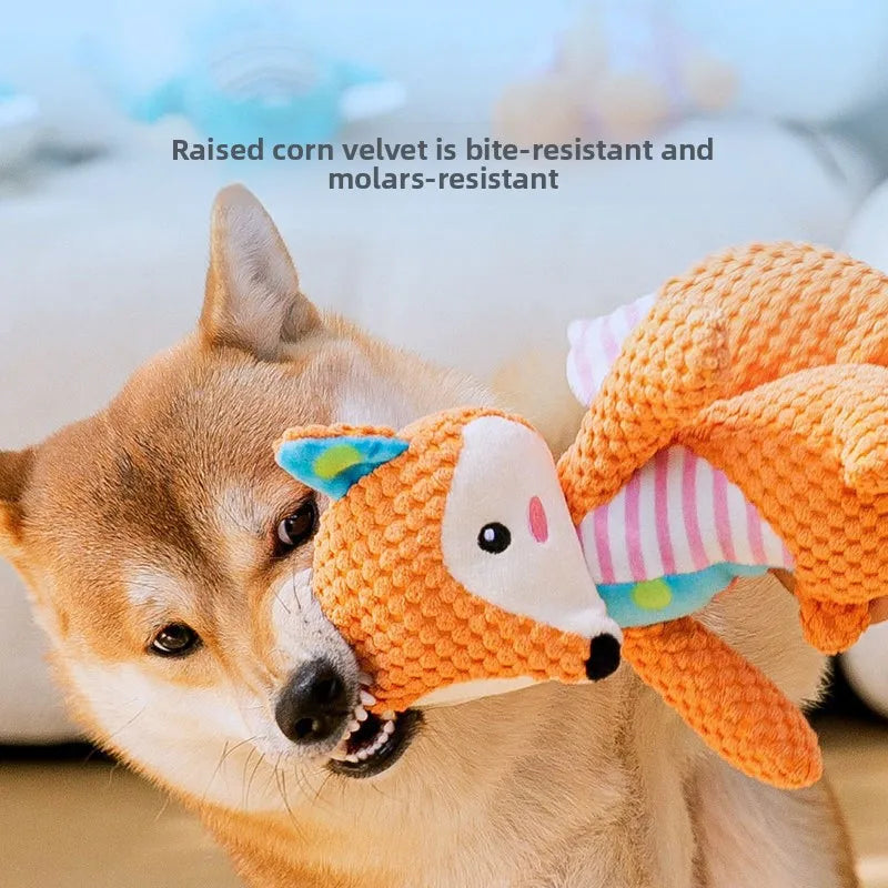 Pet Dog Plush Toy Cute Fox Elephant Bite - MyPetDollar.com
