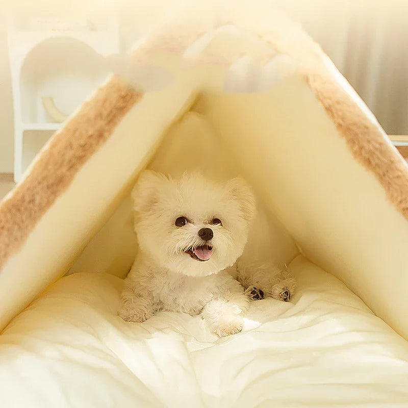 Winter Warm Dog Bed Soft Cozy Pet Sleeping - MyPetDollar.com