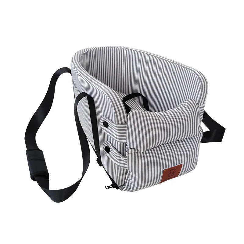 Portable Car Center Console Pet Safety Seat Dog Bed