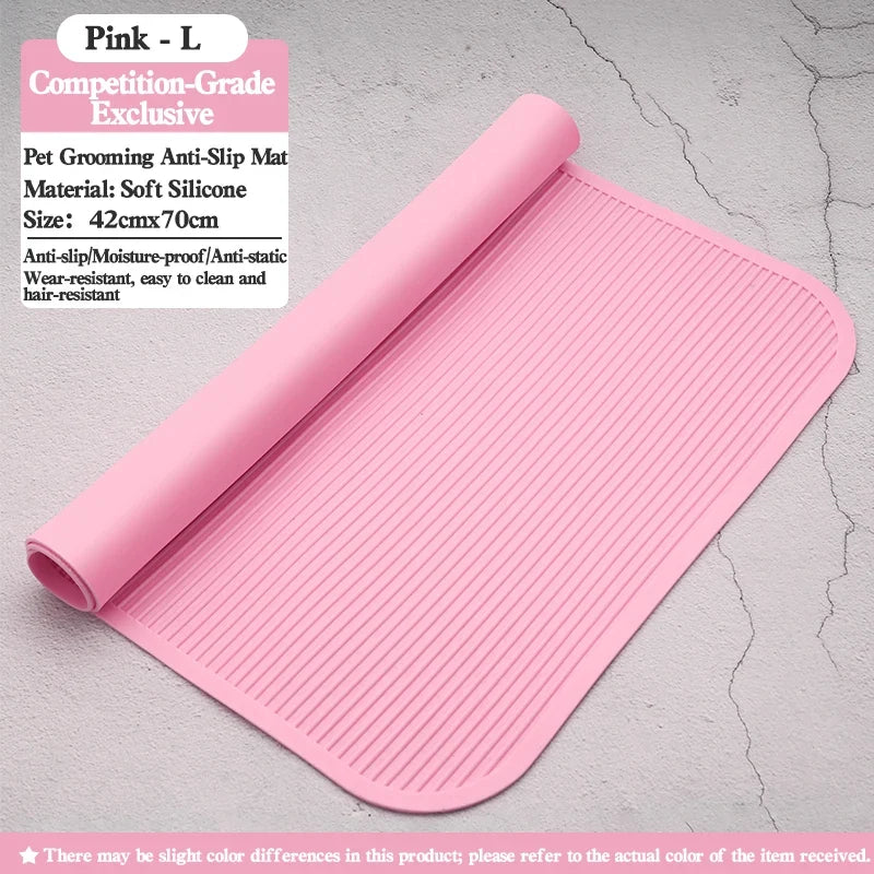 Silicone Waterproof Pet Grooming Table Anti Slip Pad – 9 Colors