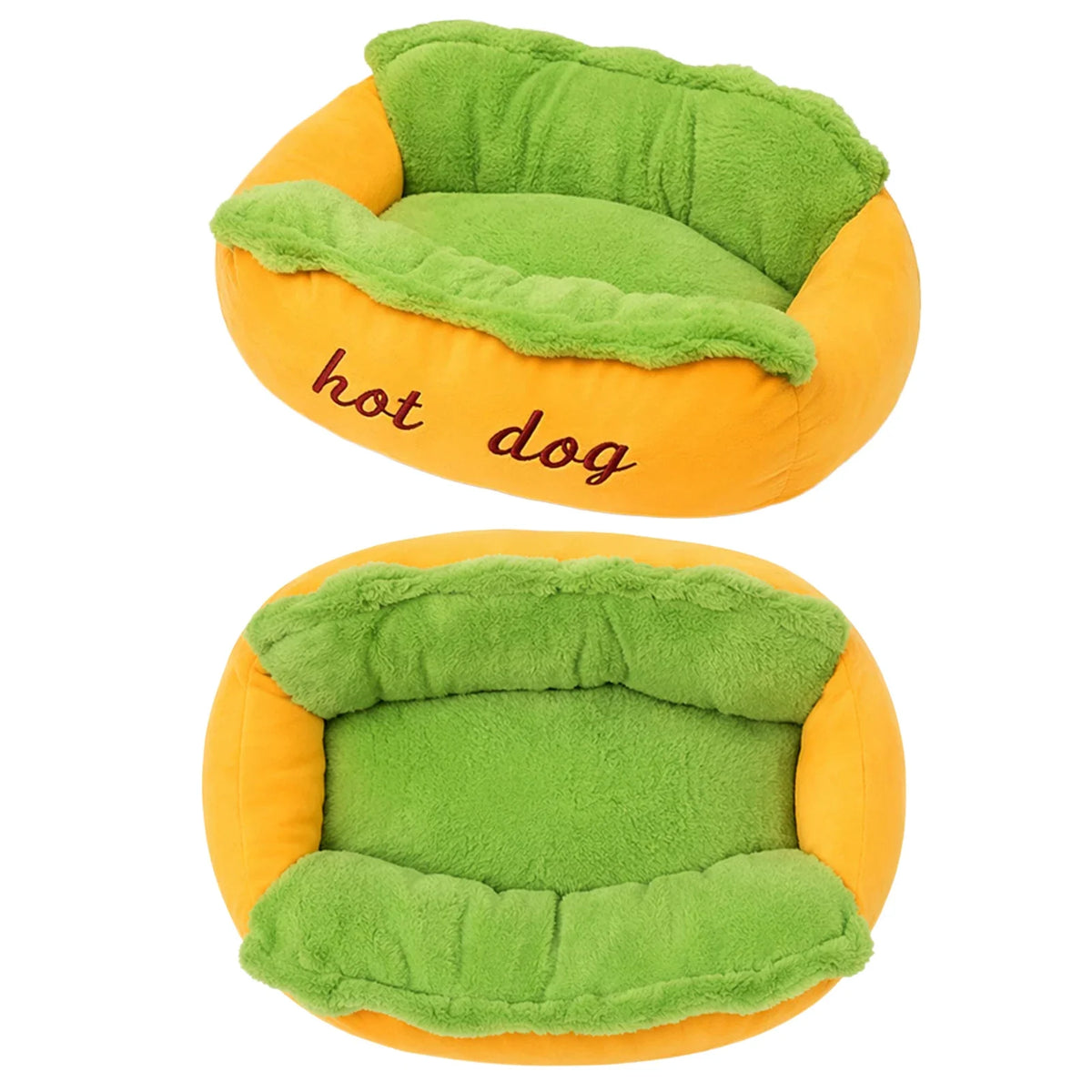 Hot Dog Dogs Bed Removable Washable Soft Pet - MyPetDollar.com