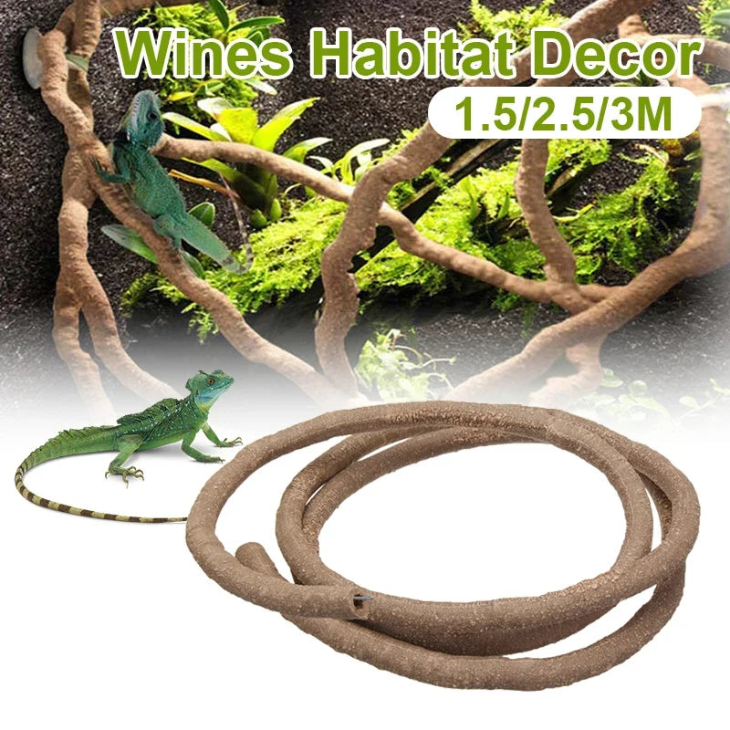 1.5/2.5/3m Large Flexible Reptile Vines - MyPetDollar.com