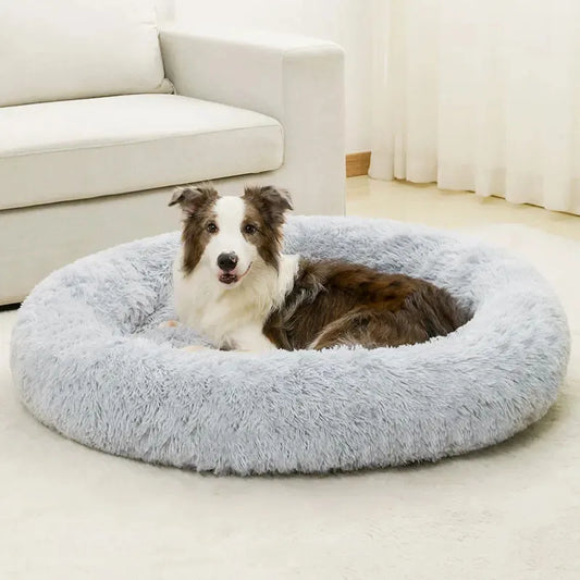 Soft Long Plush Dog Bed House – Cozy Pet - MyPetDollar.com