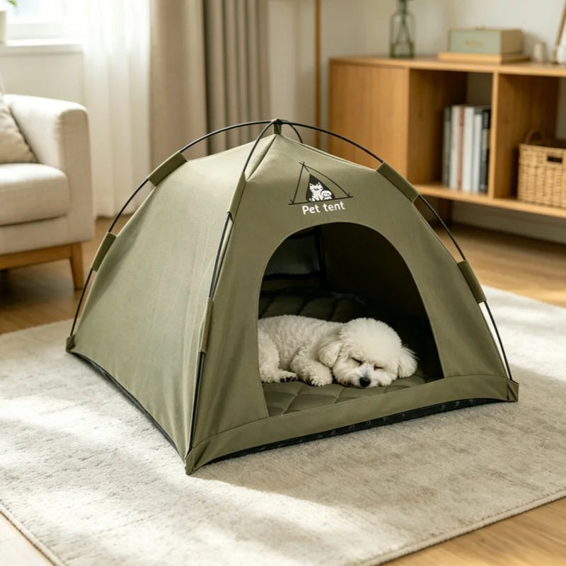 Dog/Cat Tent Bed,Pet Waterproof Teepee - MyPetDollar.com