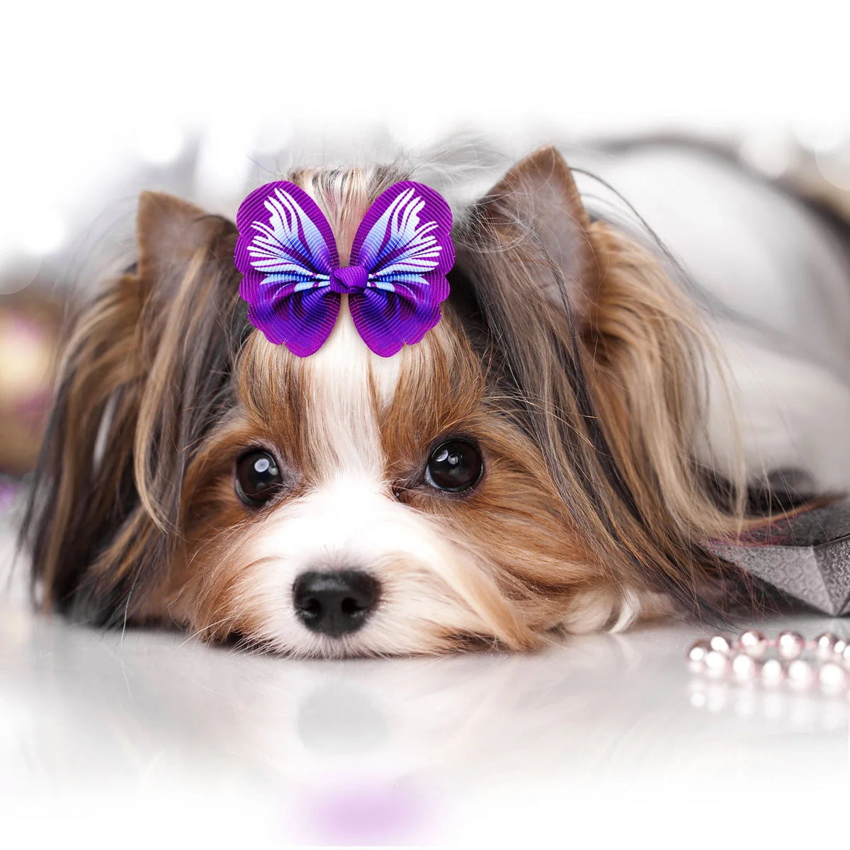 14PCS/Set Colorful Style Dog Bows With - MyPetDollar.com