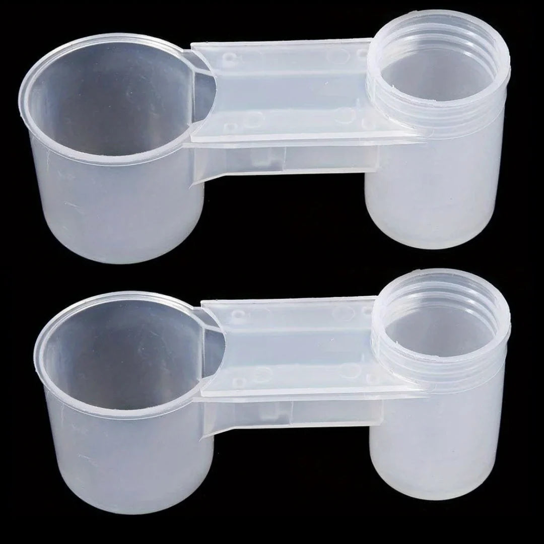 Plastic Practical for Bird Food Feeder Water Drinker Cup – 2 Colors