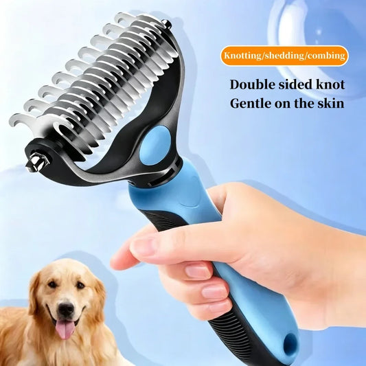 Pet Grooming Rake, Double-Sided Hair and - MyPetDollar.com