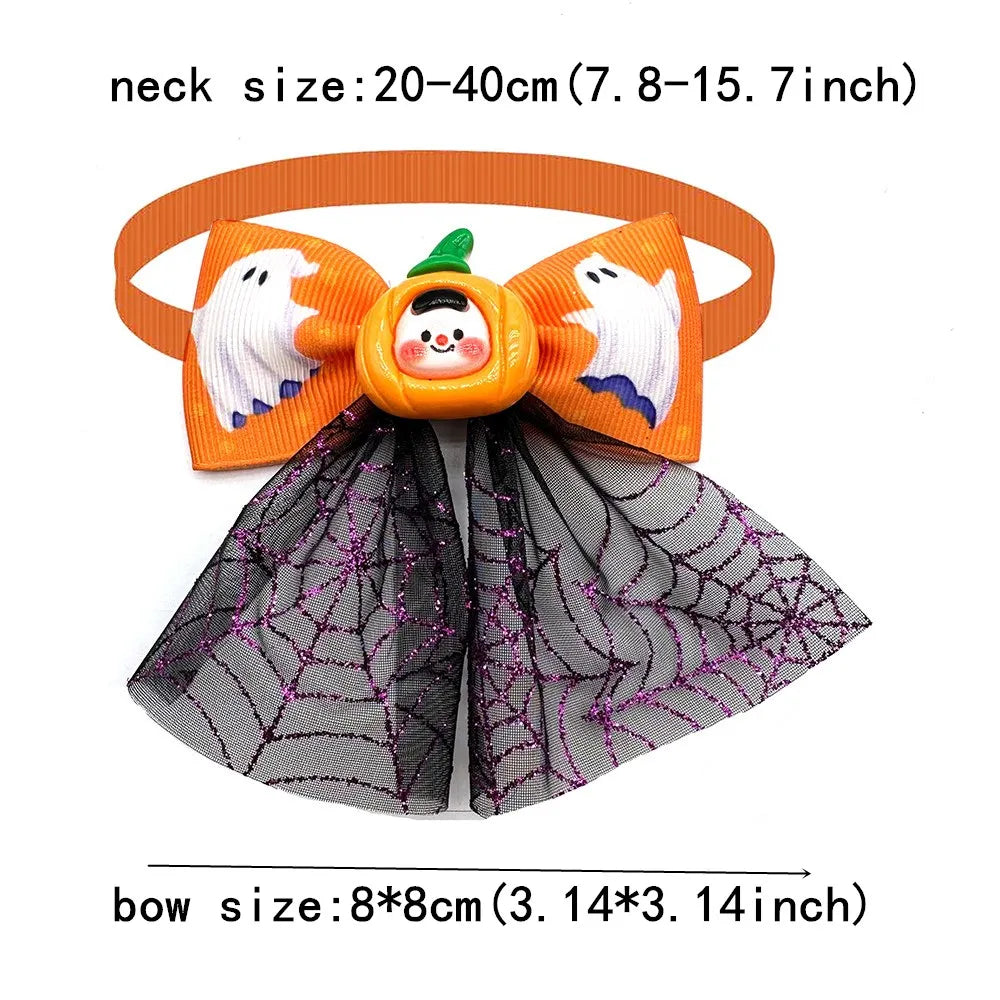 50/100pcs Pet Dog Bow Ties Halloween Style - MyPetDollar.com