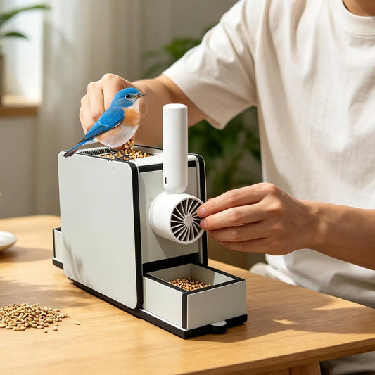 Bird Shelling Ma Wooden Rechargeable Bird - MyPetDollar.com