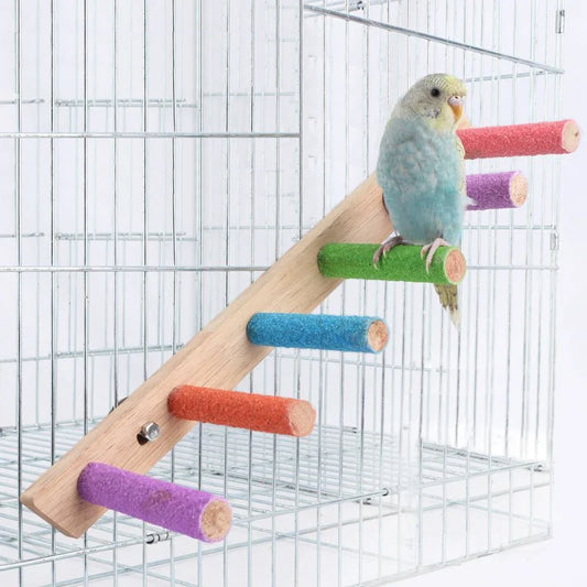 4/6/8 Step Bird Climbing Ladder Parrot Toy - MyPetDollar.com