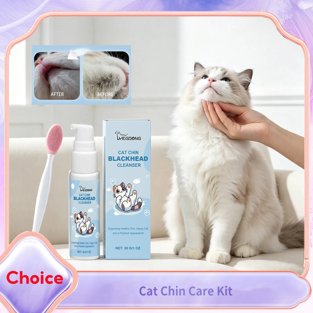 Cat Chin Acne Care Kit Gently Cleansing Tear - MyPetDollar.com