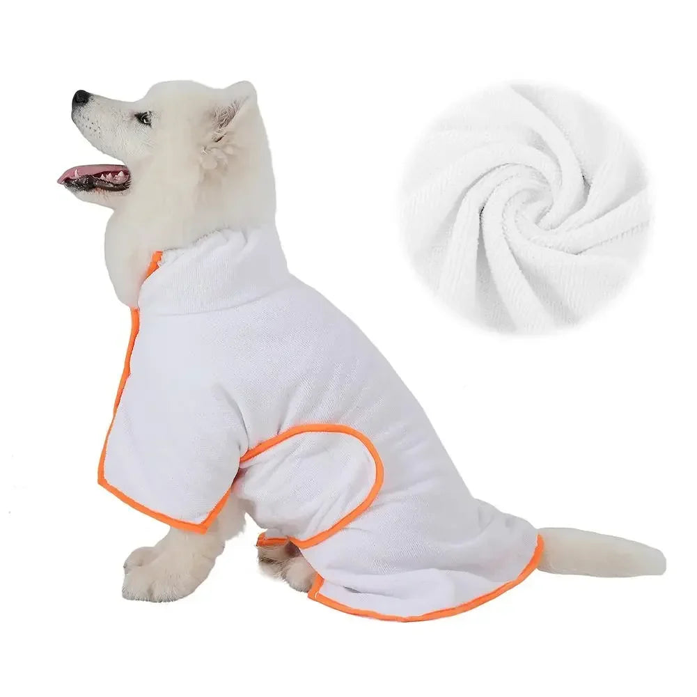 Microfiber Pet Dog Bath Robe Quick Dry - MyPetDollar.com