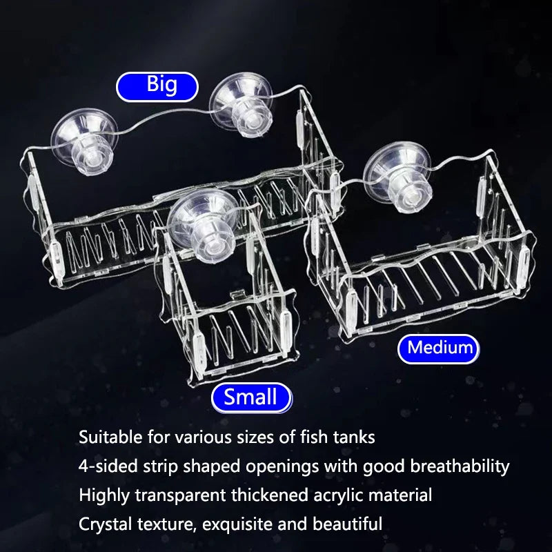 Hanging Fish Tank Crystal Acrylic Pot Polka - MyPetDollar.com