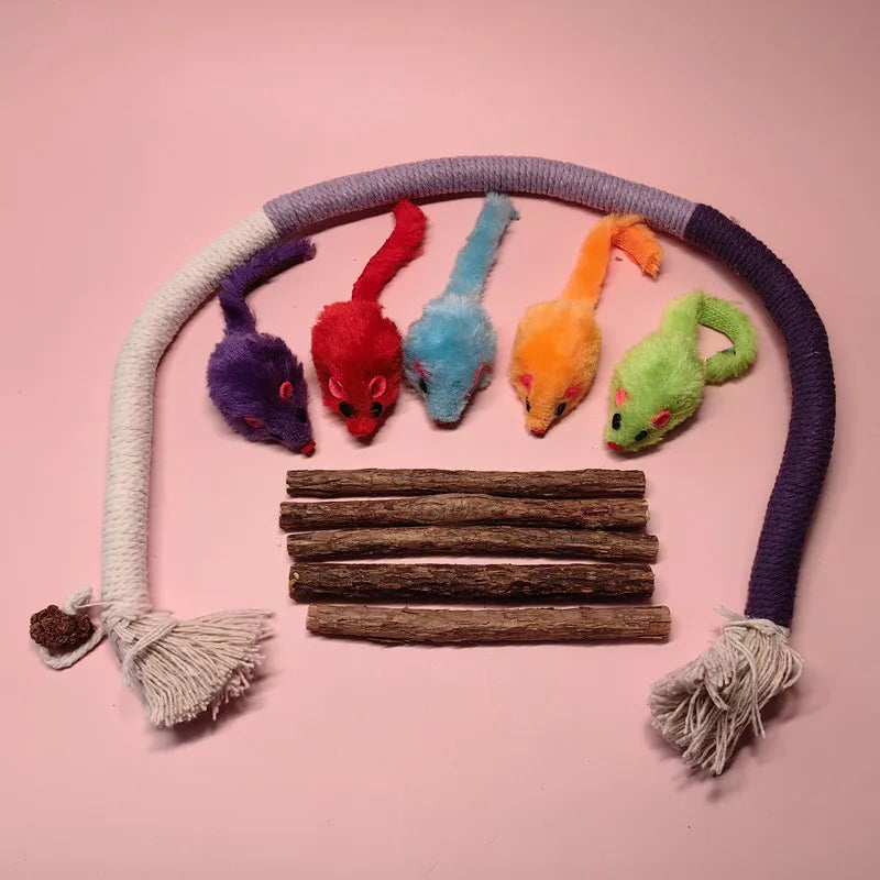 Cat Chew Toys Interactive Molar Cotton Rope - MyPetDollar.com