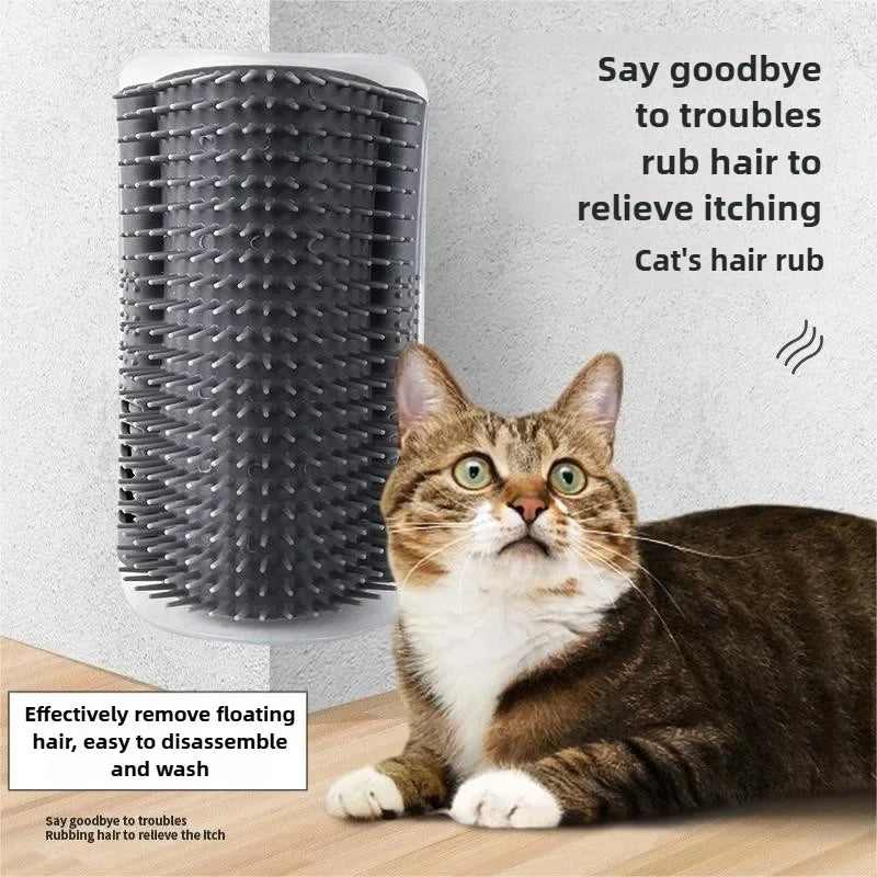Wall Mount Corner Cat Self Groomer Comb - MyPetDollar.com