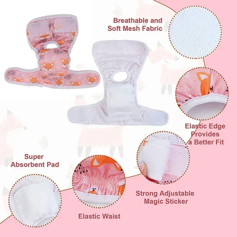 Washable Dog Diapers Physiological Pants - MyPetDollar.com