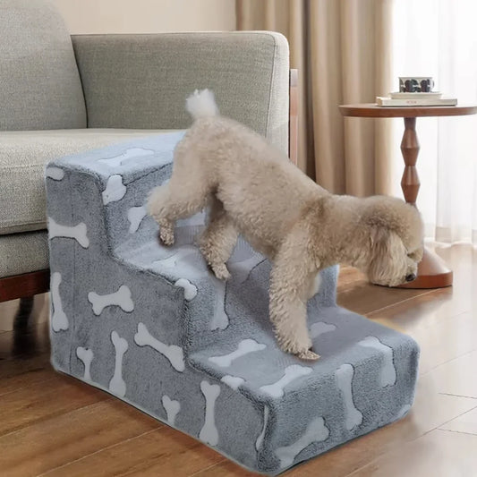 Ladder Dogs Pets Bone Shape Puppy Stairs - MyPetDollar.com