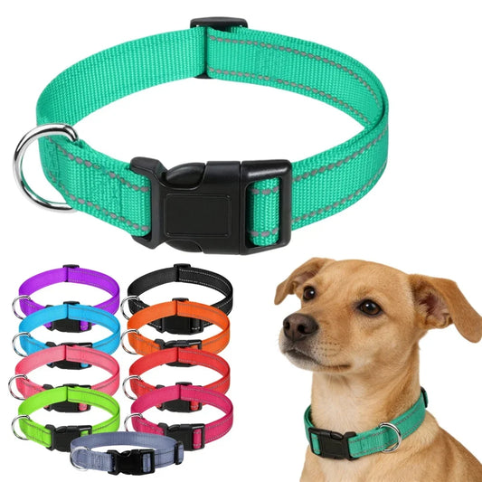 10 Colors Pet Dog Collar Nylon Neck Collar - MyPetDollar.com