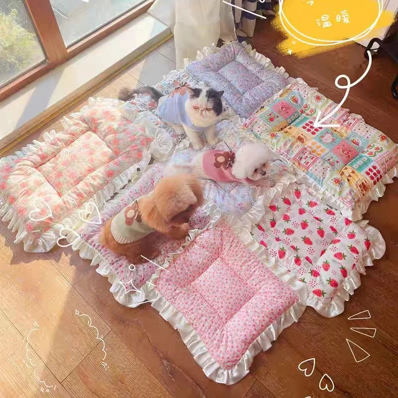 Summer New Pet Lace Ice Cushion Washable - MyPetDollar.com