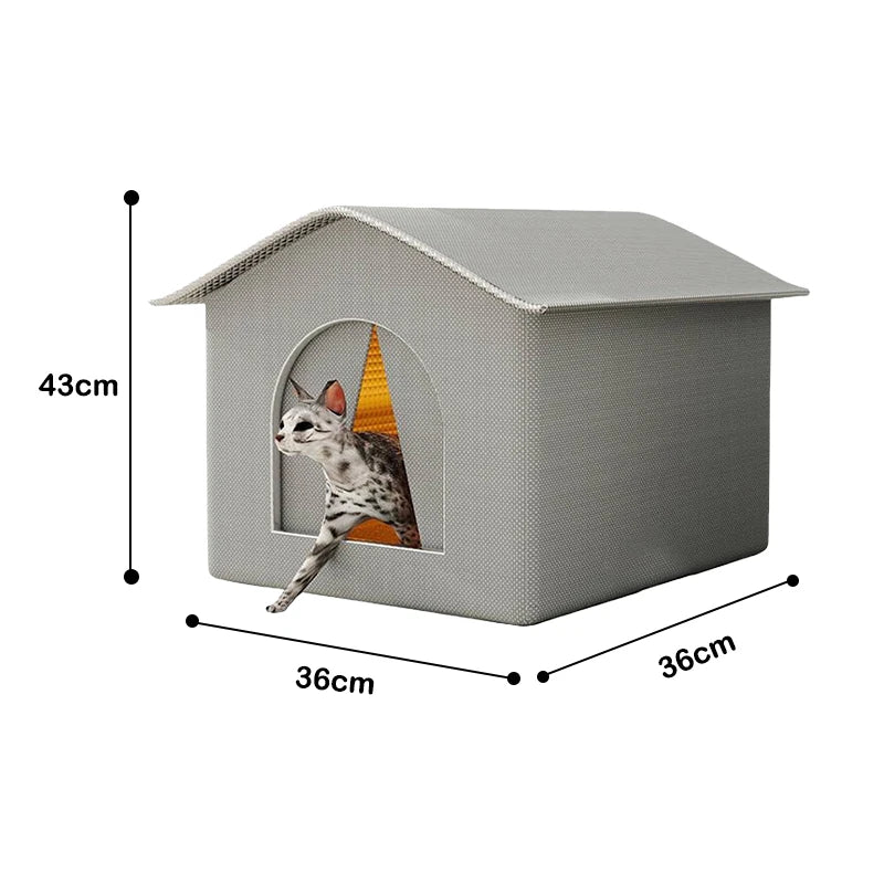 Waterproof Outdoor Pet House Thickened Cat Nest – 6 Colors