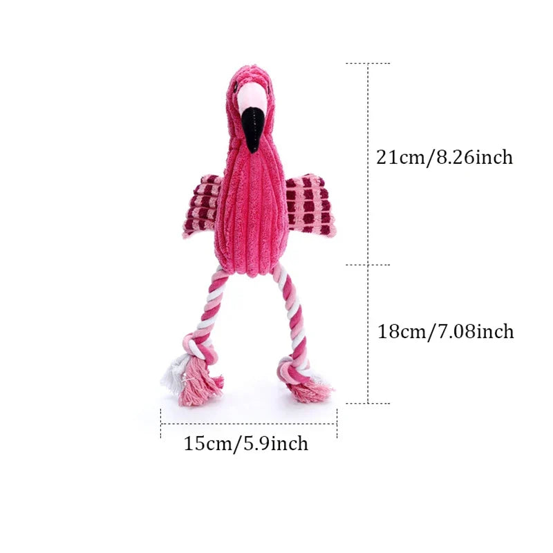 Animal Shape Squeaky Toys Plush Dog Cute Bite Resistant