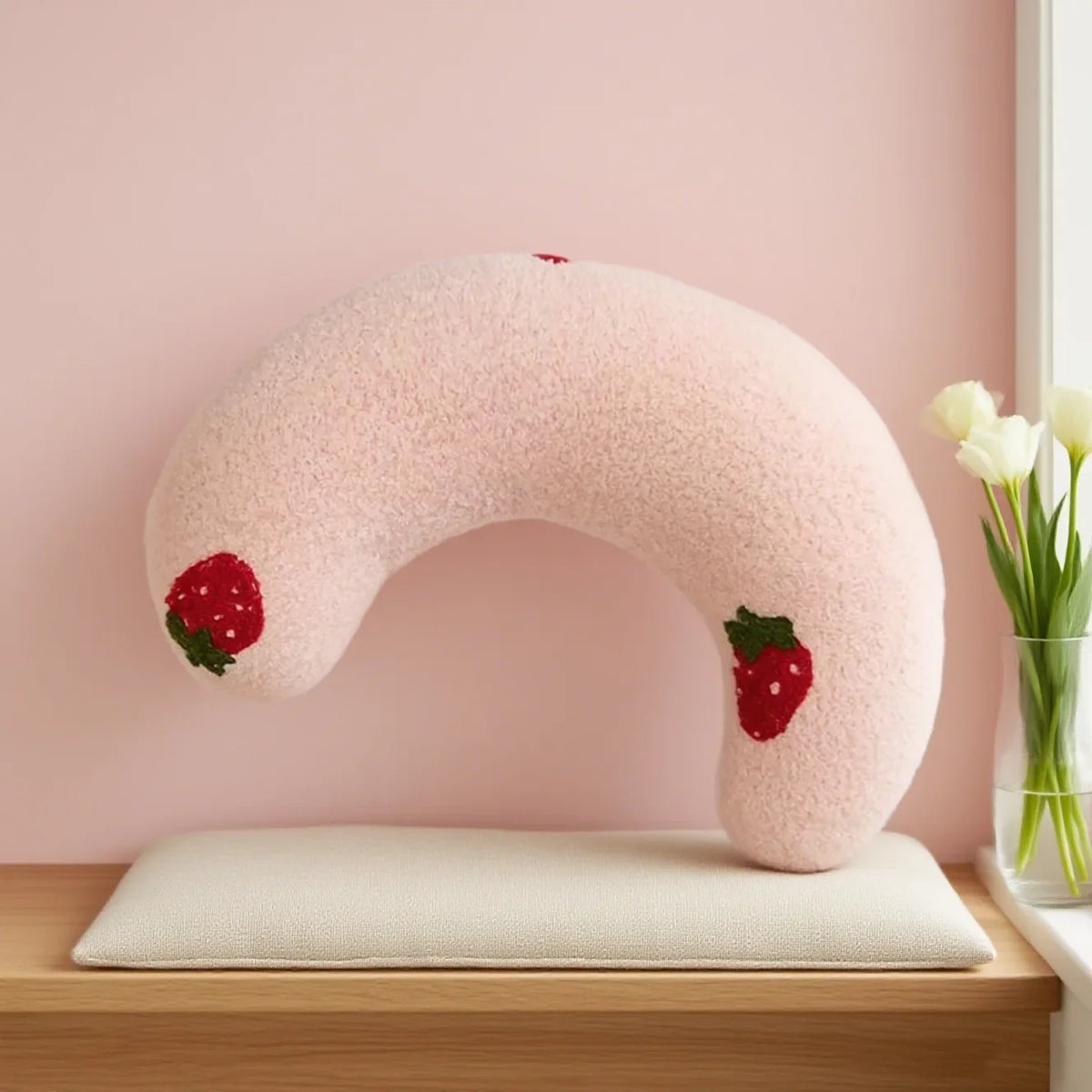 Plush Pet U-shaped Neck-supporting Sleeping Pillow