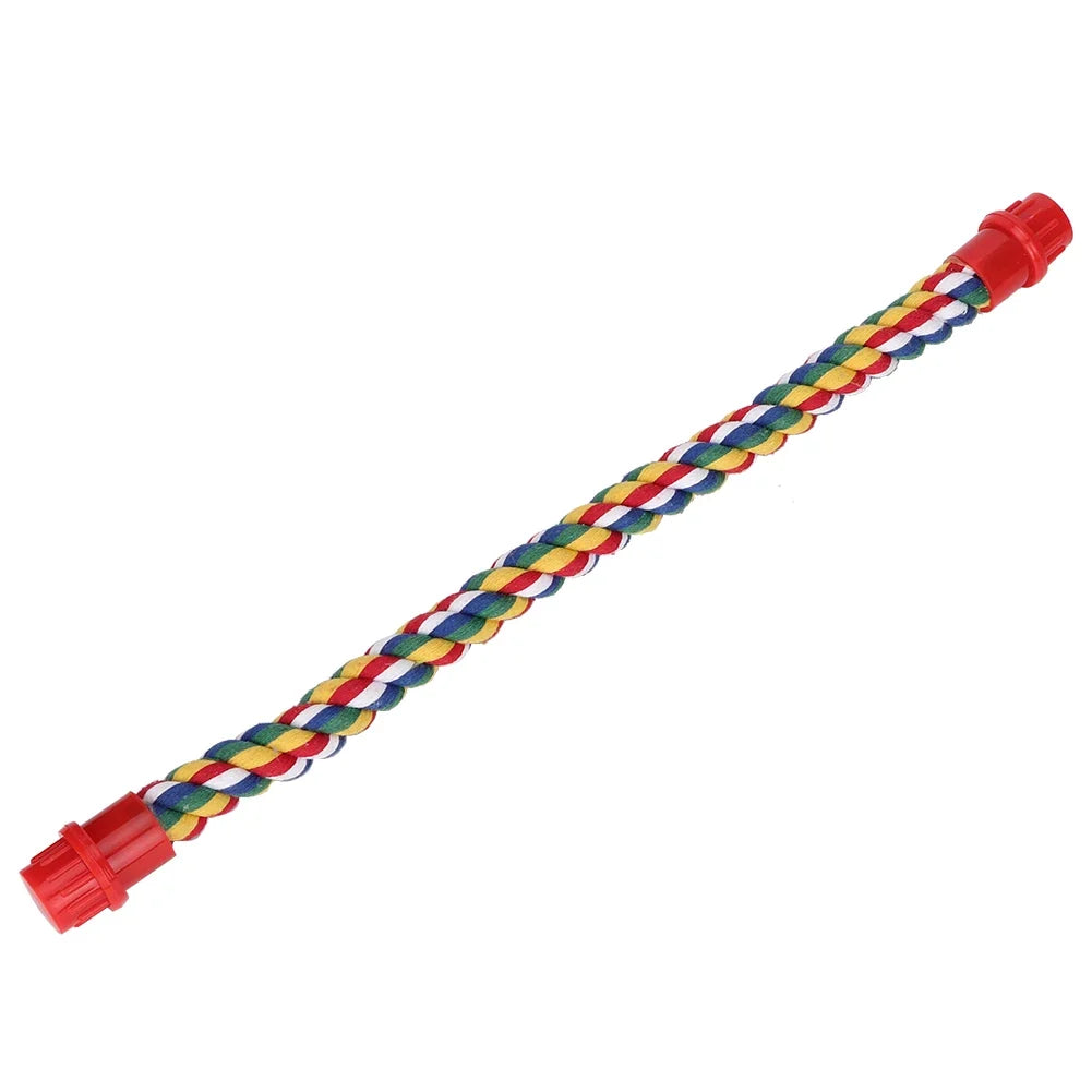 Colorful Hanging Cotton Rope Bird Standing - MyPetDollar.com