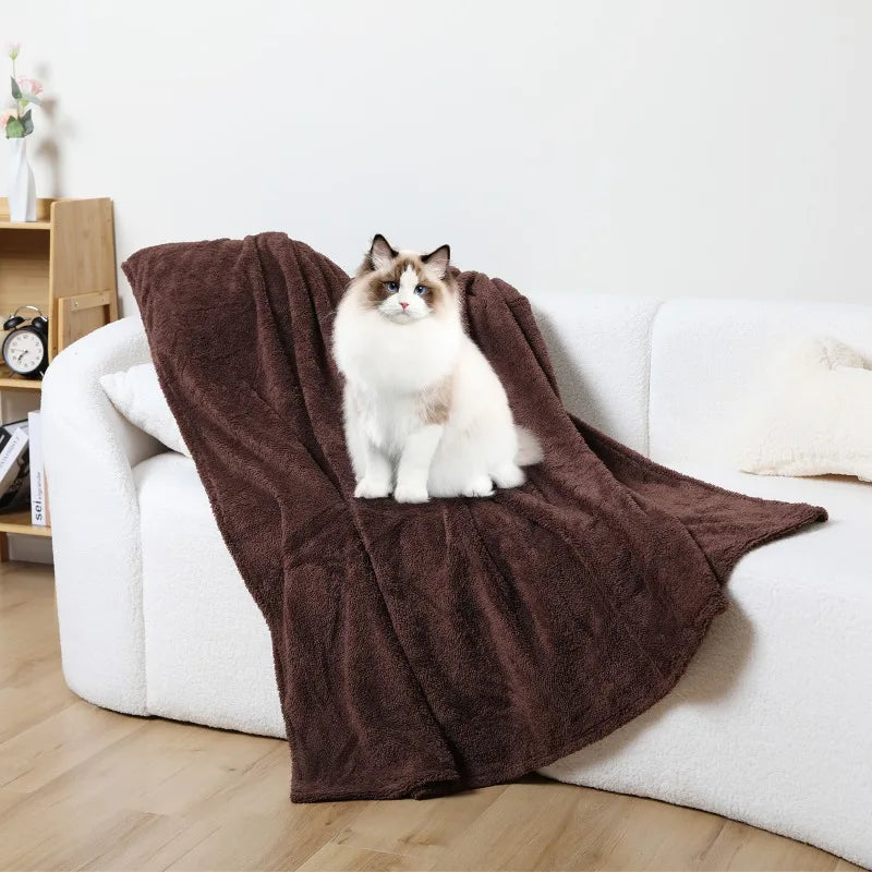Thickened Warm Solid Color Pet Blanket All - MyPetDollar.com