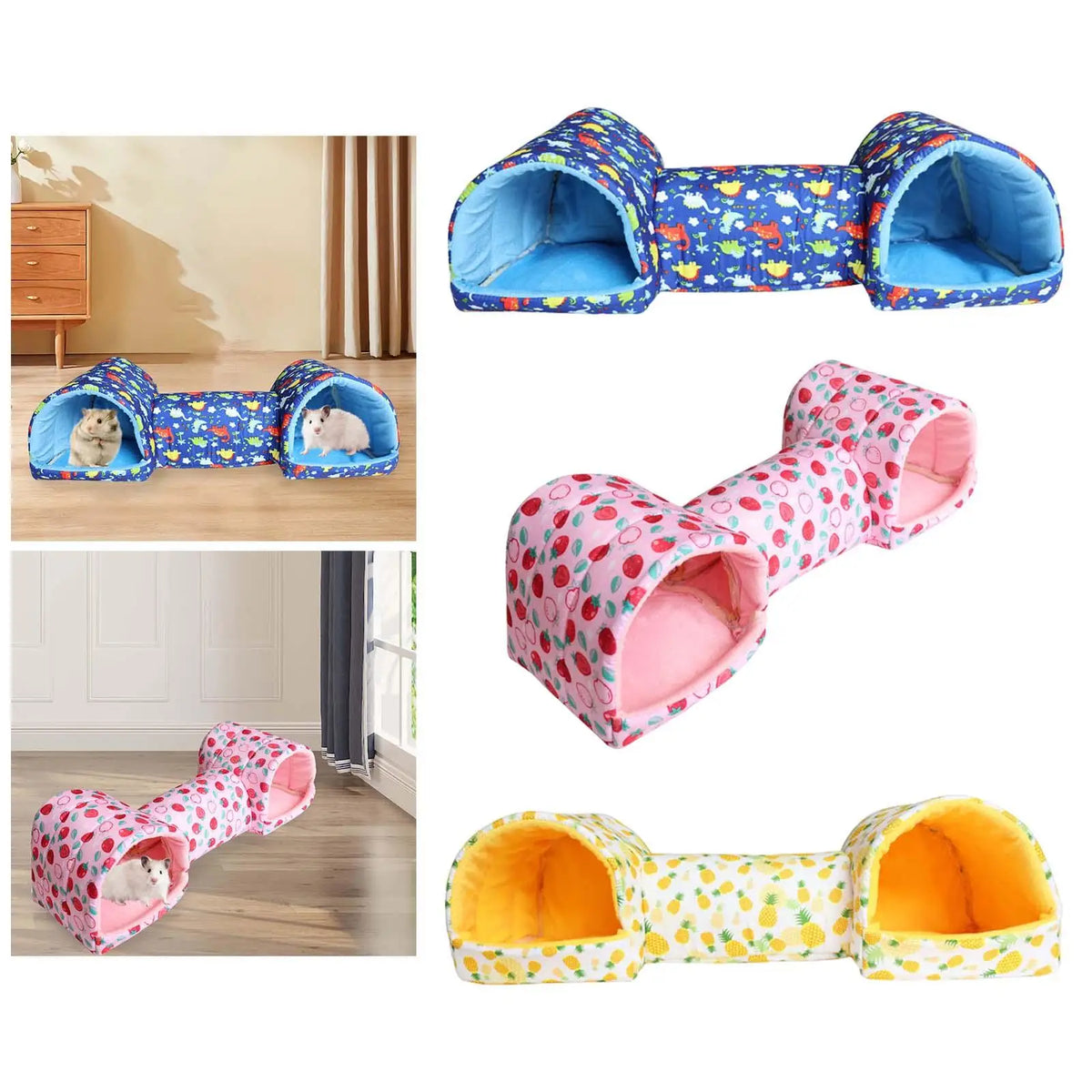 Soft Polyester Guinea Pig Tunnel Small Pet - MyPetDollar.com