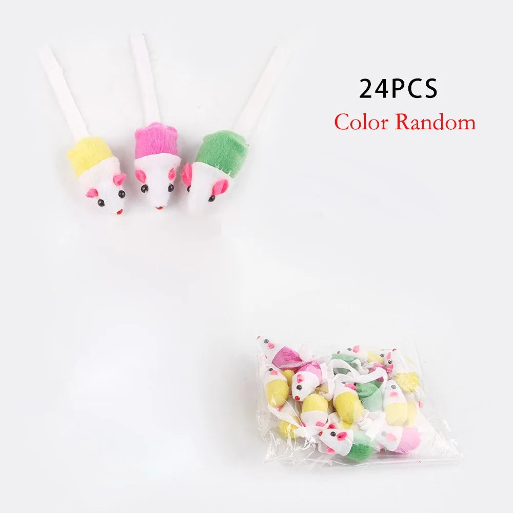 4 16 32 Bite Resistance False Mouse Cat Toys