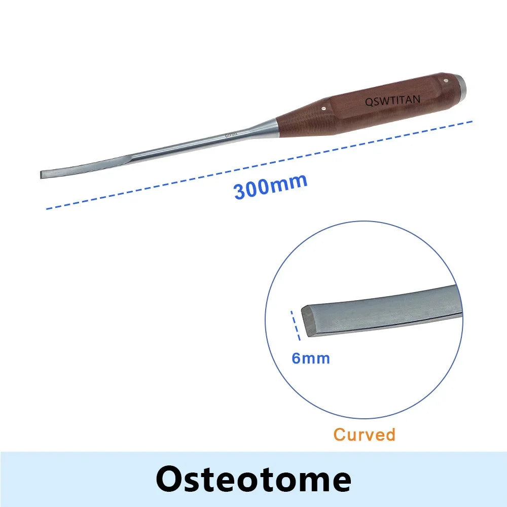 Bone Osteotomes 6mm-20mm Knife Curved Autoclavable Veterinary – Dog Supplies
