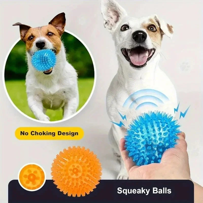 6 Pieces Durable Dog Rubber Toys Chew Play - MyPetDollar.com