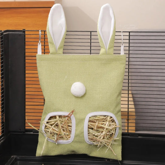 New 2/3 Holes Hanging Hay Bag Rabbit Ears - MyPetDollar.com