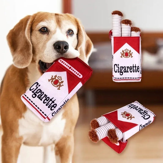 Creative Plush Giggles Dog Toys Cigarette - MyPetDollar.com