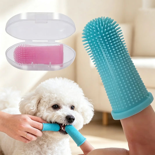 Super Soft Pet Finger Toothbrush for Dog - MyPetDollar.com
