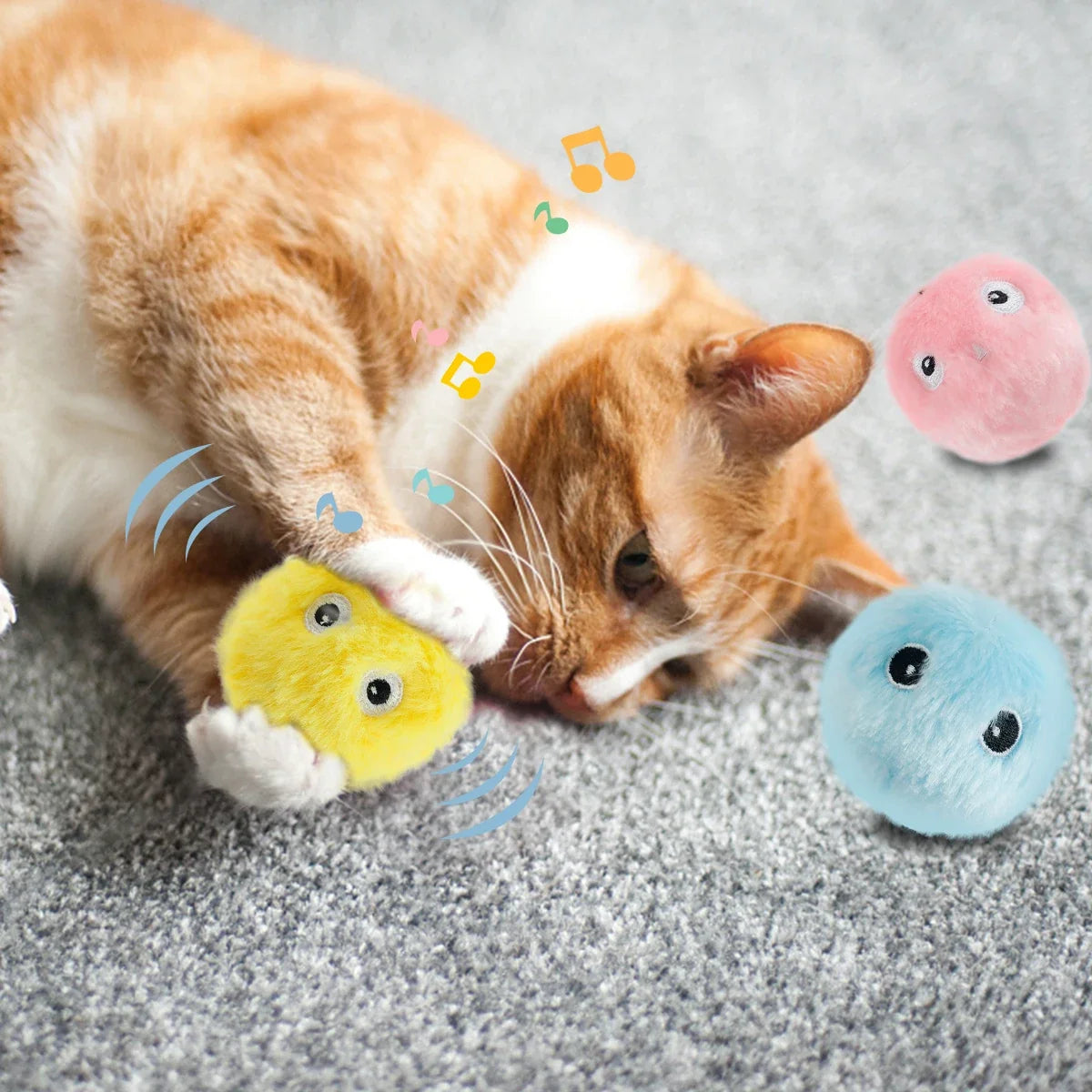 Smart Cat Toys Interactive Ball Plush - MyPetDollar.com