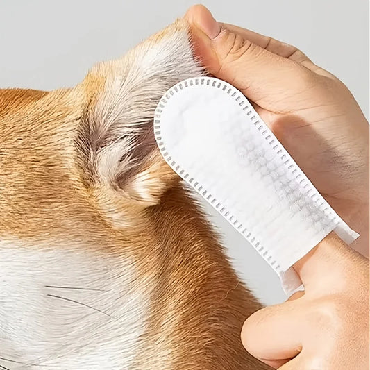 50pcs Pet Ear Cleaning Wipes, Finger Cots - MyPetDollar.com