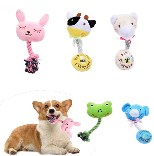 Pet Plush Toy Candy Bear Cotton Rope Rabbit - MyPetDollar.com